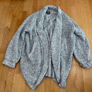 Roots Gray Marled Open-Front Women's Cardigan Sweater
